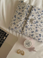 Load image into Gallery viewer, Blue Floral Laptop Sleeve