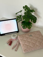 Load image into Gallery viewer, Pink & Green Striped iPad Sleeve