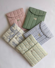 Load image into Gallery viewer, Pink Gingham Laptop Sleeve