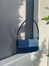 Load image into Gallery viewer, Blue Patched Denim Shoulder Bag