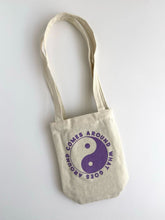 Load image into Gallery viewer, What Goes Around Comes Around Mini Purple Tote Bag