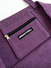 Load image into Gallery viewer, Happy and Healthy Dark Purple Tote Bag