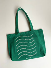 Load image into Gallery viewer, *IMPERFECT ITEM* Happy and Healthy Green Tote Bag