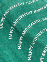 Load image into Gallery viewer, *IMPERFECT ITEM* Happy and Healthy Green Tote Bag