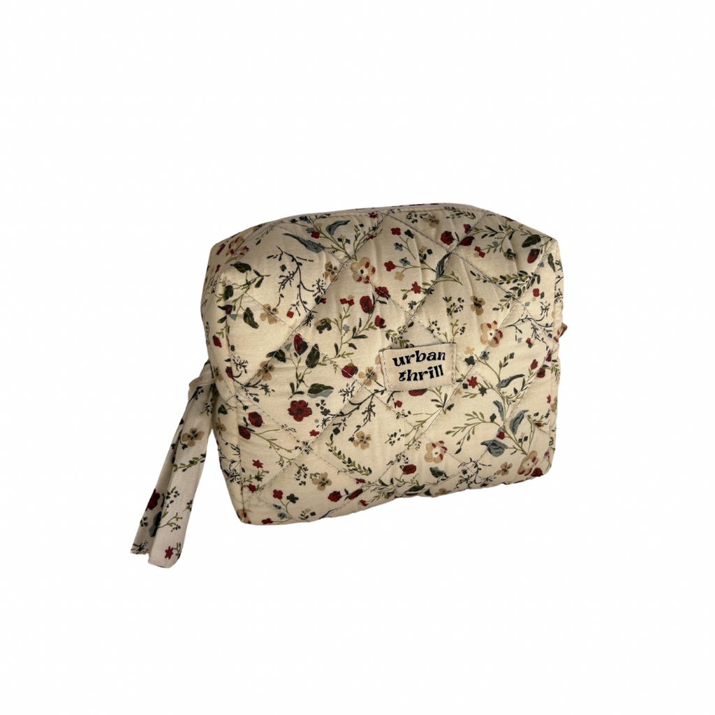 Multi-Color Floral Cosmetic Pouch