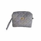 Blue Gingham Cosmetic Pouch
