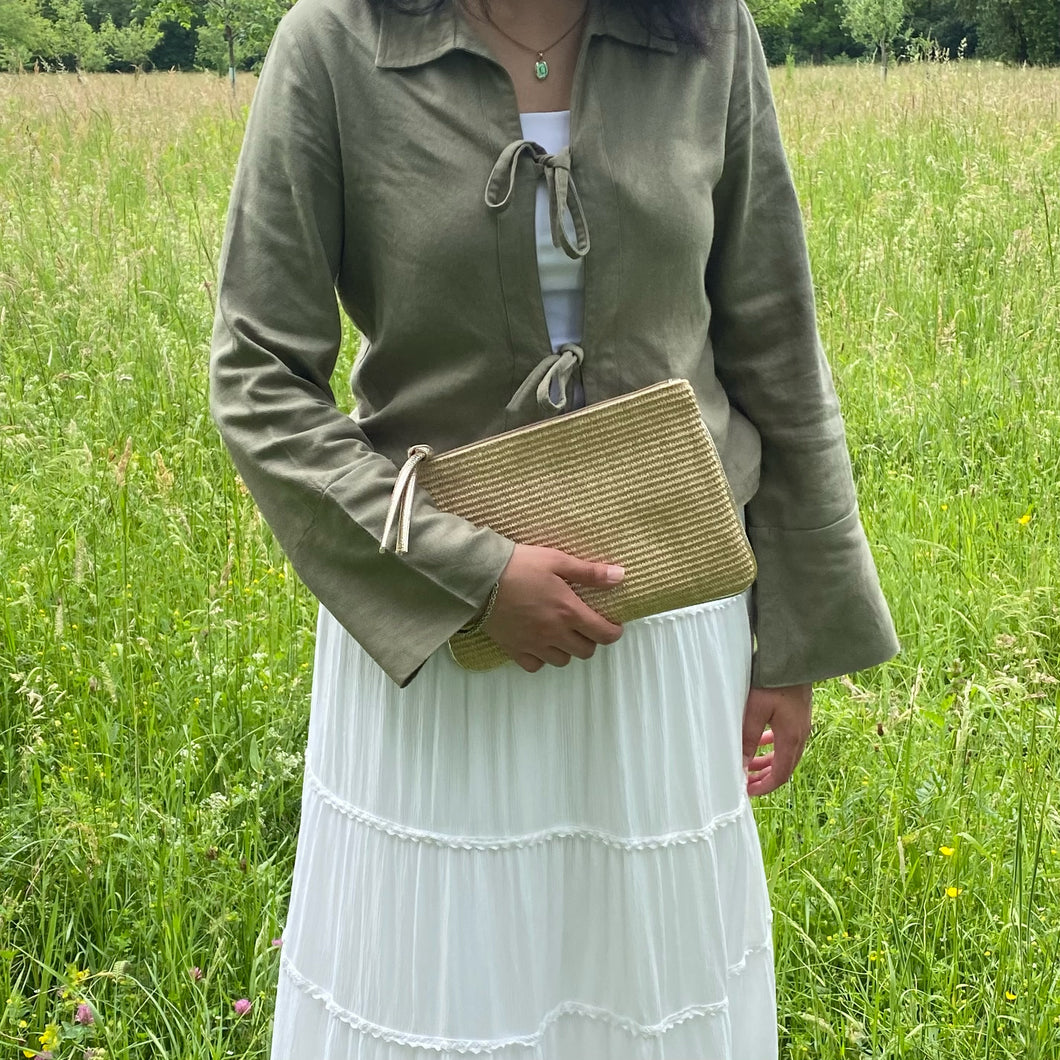 Gold Metallic Clutch