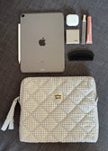 Grey Gingham iPad Sleeve