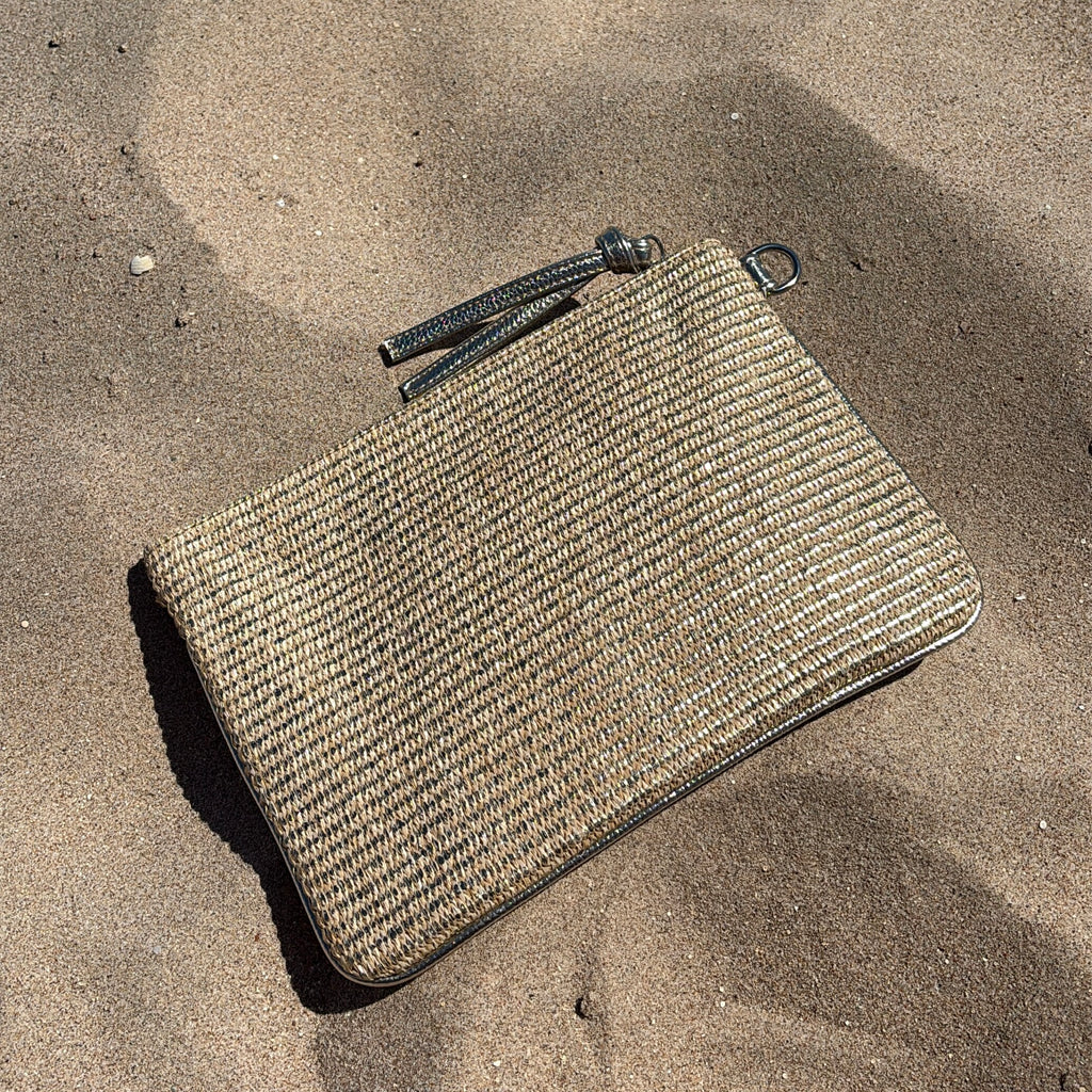 Gold Metallic Clutch