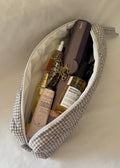 Grey Gingham Hair Tools Pouch