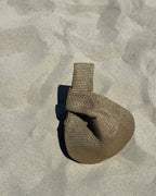 Gold Metallic Knot Bag