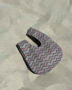 Zigzag Raffia Knot Bag
