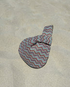 Zigzag Raffia Knot Bag