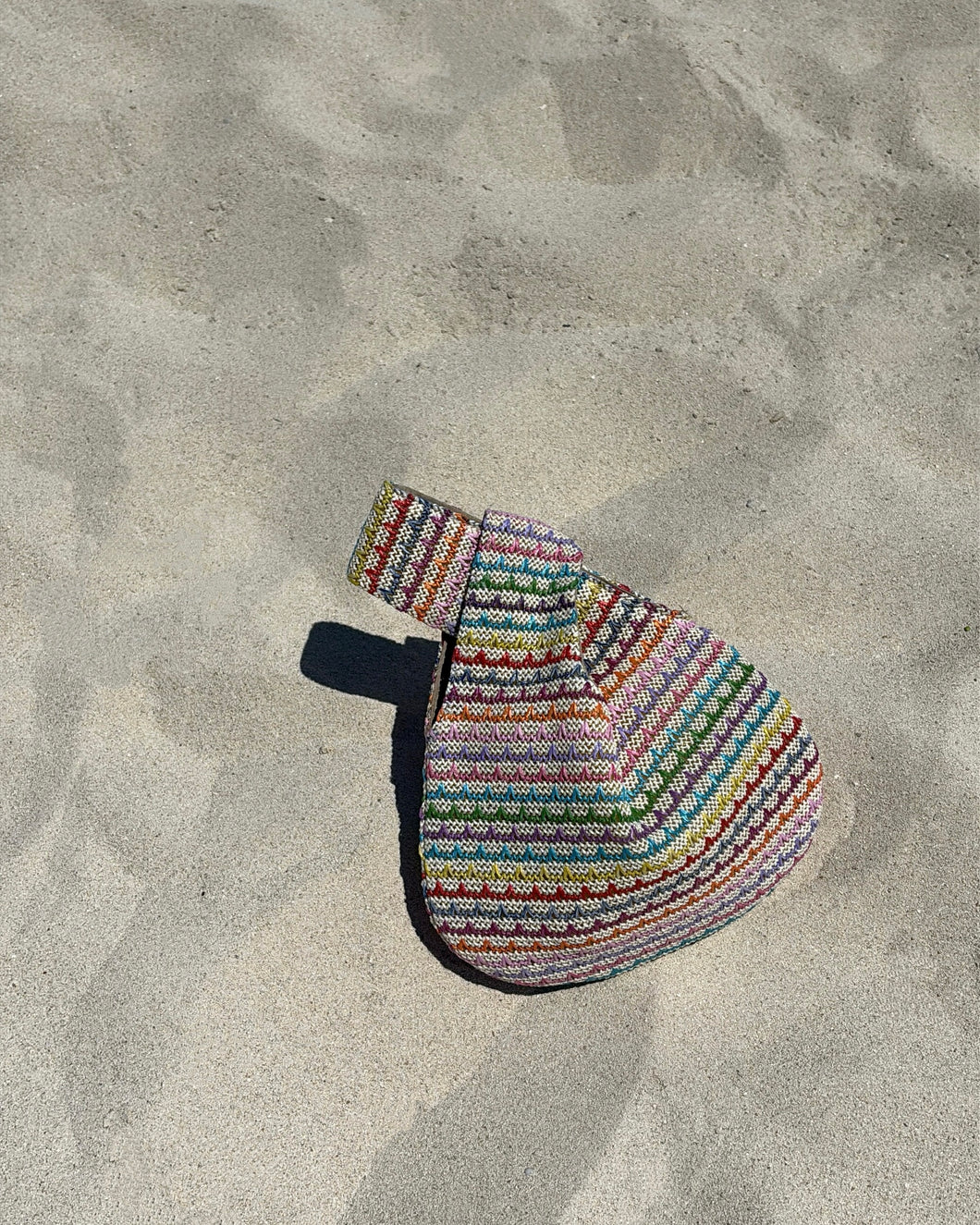 Multicolor Raffia Knot Bag