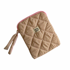 Pink & Green Striped Kindle Case