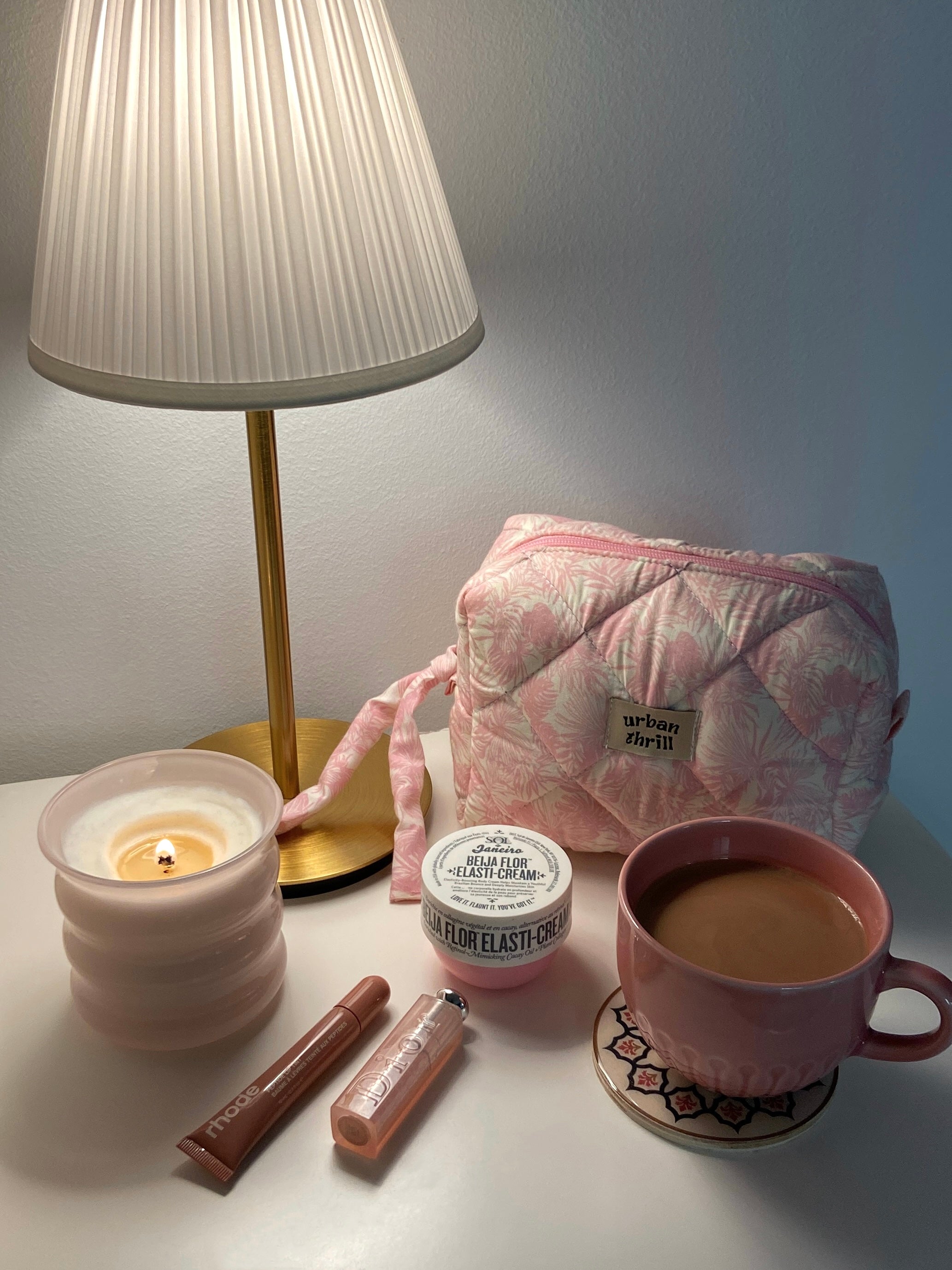Pink Essence Cosmetic Pouch