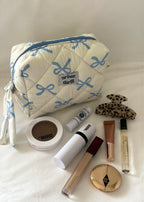 Blue Bows Cosmetic Pouch