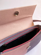 Pink Patched Denim Shoulder Bag