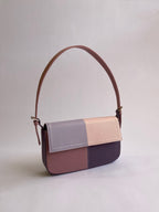 Pink Patched Denim Shoulder Bag