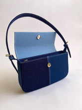 Load image into Gallery viewer, Blue Patched Denim Shoulder Bag
