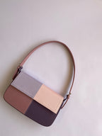 Pink Patched Denim Shoulder Bag