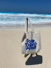 Load image into Gallery viewer, tote bag at the beach

