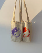 What Goes Around Comes Around Mini Orange Tote Bag