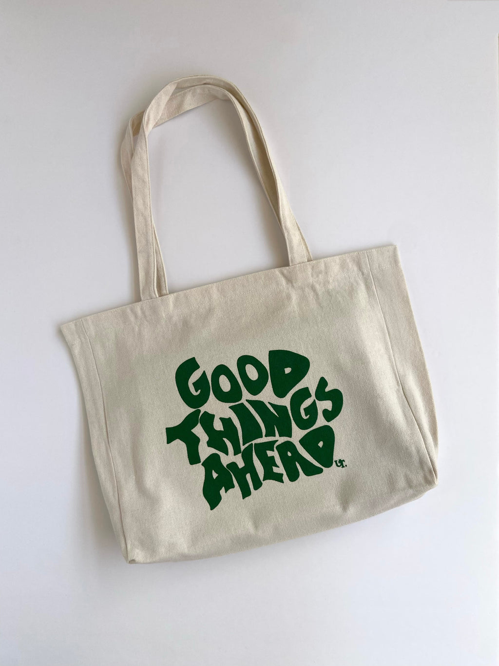Good Things Ahead Green Tote Bag